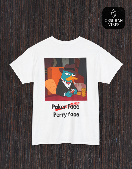 Perry Face-Professional Poker Player T-SHIRT